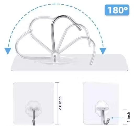 Wall Hooks for Clothes | Wall Hangers Pack of 20 | Sticky Wall Hooks | Towel and Scarf Hooks | Accessories Wall Hangers | Clothes Hanging Hooks