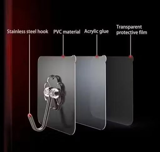 Wall Hooks for Clothes | Wall Hangers Pack of 20 | Sticky Wall Hooks | Towel and Scarf Hooks | Accessories Wall Hangers | Clothes Hanging Hooks