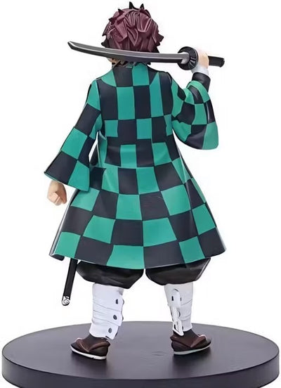HATAKE Tanjiro Kamado action figure (15CM) Demon Slayer collectible Anime figure with katana