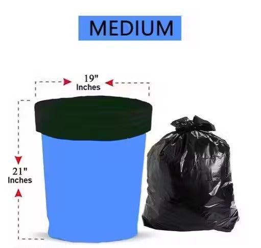 home & office use premium biodegradable 151 micron & eco friendly garbage bag (4 rolls) dustbin bag/trash bag