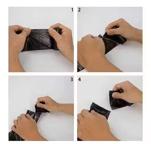 home & office use premium biodegradable 151 micron & eco friendly garbage bag (4 rolls) dustbin bag/trash bag