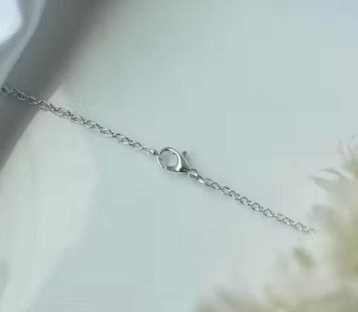 Pack Of 6 Classy Trendy Aesthetic Silver AD Charm Pendant Necklace Set For Women