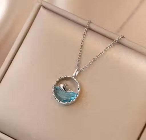 dolphin Pendant Chain | Girls dolphin Locket | Girls dolphin necklace chain | chain for women