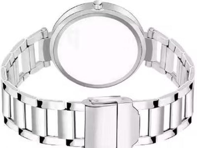 Trendy Women Silver Metal Analog Watch for women