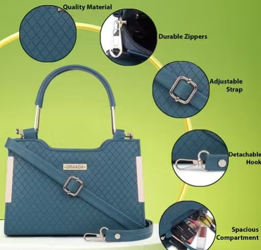 GRAADA Women's Cross-body Bags, Women's Top-Handle Bags, Women's Hobos & Shoulder Bags Ladies Purse Handbag
