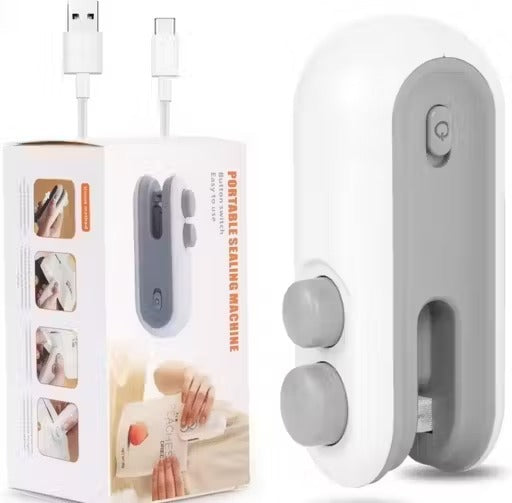 portable sealing machine | mini heat sealer for plastic bags & snacks | handy food storage tool