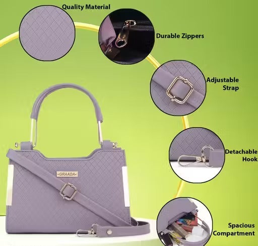 GRAADA Women's Cross-body Bags, Women's Top-Handle Bags, Women's Hobos & Shoulder Bags Ladies Purse Handbag