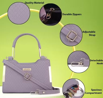 GRAADA Women's Cross-body Bags, Women's Top-Handle Bags, Women's Hobos & Shoulder Bags Ladies Purse Handbag